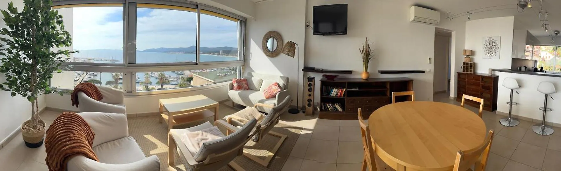 아파트 Tres Bel Appartement T3 Dernier Etage Vue Mer 르 라방두